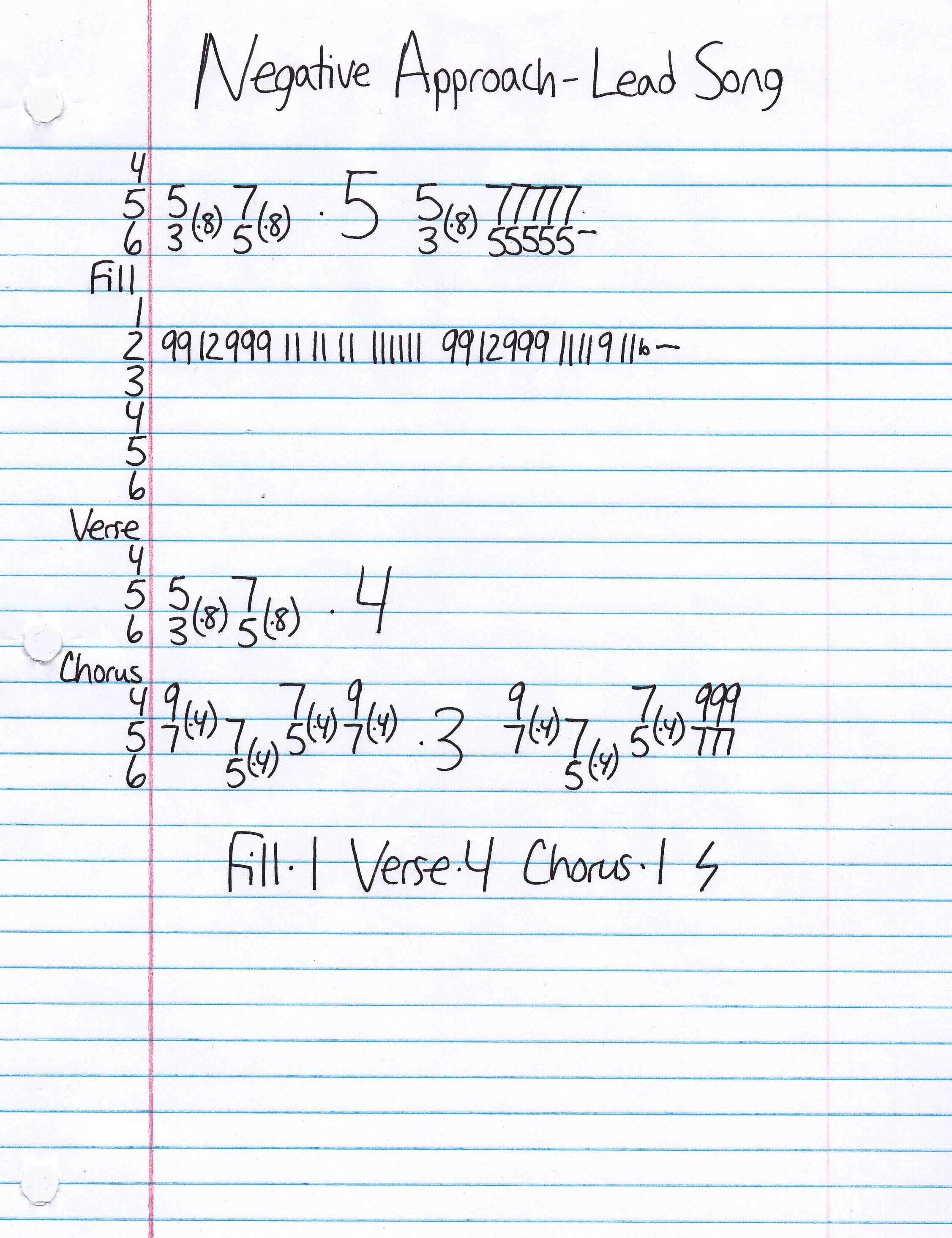 High quality guitar tab for Lead Song by Negative Approach off of the album 10 Song EP. ***Complete and accurate guitar tab!***